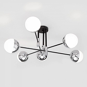 Люстра Eurosvet Nuvola 70129/6 хром цвет плафона/подвески Белый, Хром, цвет арматуры Хром-1