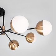 Люстра Eurosvet Nuvola 70129/8 латунь цвет плафона/подвески Белый, Латунь, цвет арматуры Латунь-3