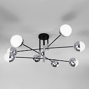 Люстра Eurosvet Nuvola 70129/8 хром цвет плафона/подвески Белый, Хром, цвет арматуры Хром-1
