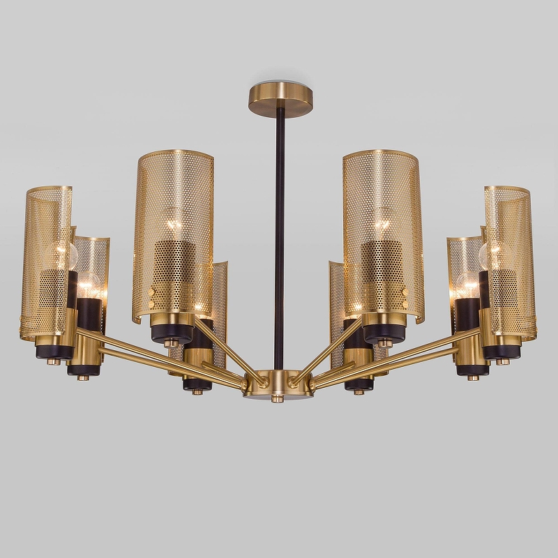 Люстра на штанге Eurosvet Grino 70139/8 латунь 