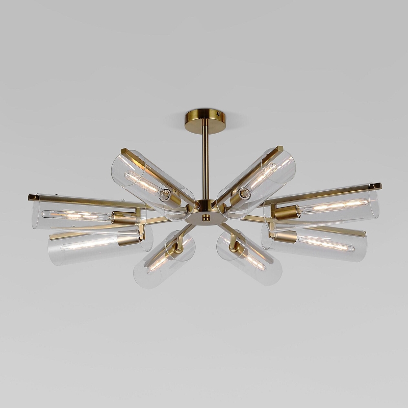 Люстра на штанге Eurosvet Trompeta 70144/8 латунь 