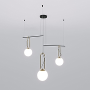 Люстра Eurosvet Riche 70143/3 черный цвет латунь, черный