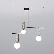 Люстра Eurosvet Riche 70143/3 черный цвет латунь, черный-1