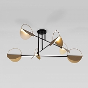 Люстра Eurosvet Graz1a 70148/6 черный/золото цвет плафона/подвески Золото, цвет арматуры Черный-1