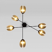 Люстра Eurosvet Graz1a 70148/6 черный/золото цвет плафона/подвески Золото, цвет арматуры Черный-2