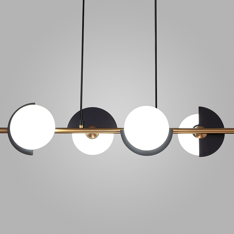 Люстра Eurosvet Moity 70149/4 черный/латунь 