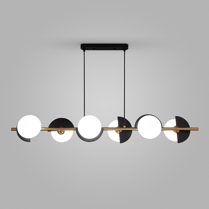 Люстра Eurosvet Moity 70149/6 черный/латунь 