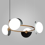 Люстра Eurosvet Moity 70150/4 черный/латунь цвет латунь, черный