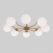 Люстра на штанге Eurosvet Frost 70154/8 латунь цвет плафона/подвески Белый, цвет арматуры Латунь-2