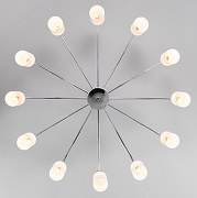 Люстра на штанге Eurosvet Vegga 70160/12 хром цвет хром-2