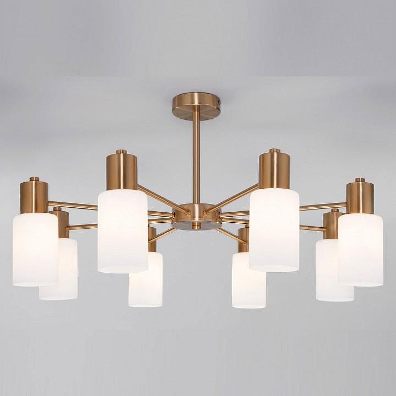 Люстра на штанге Eurosvet Vegga 70160/8 латунь 