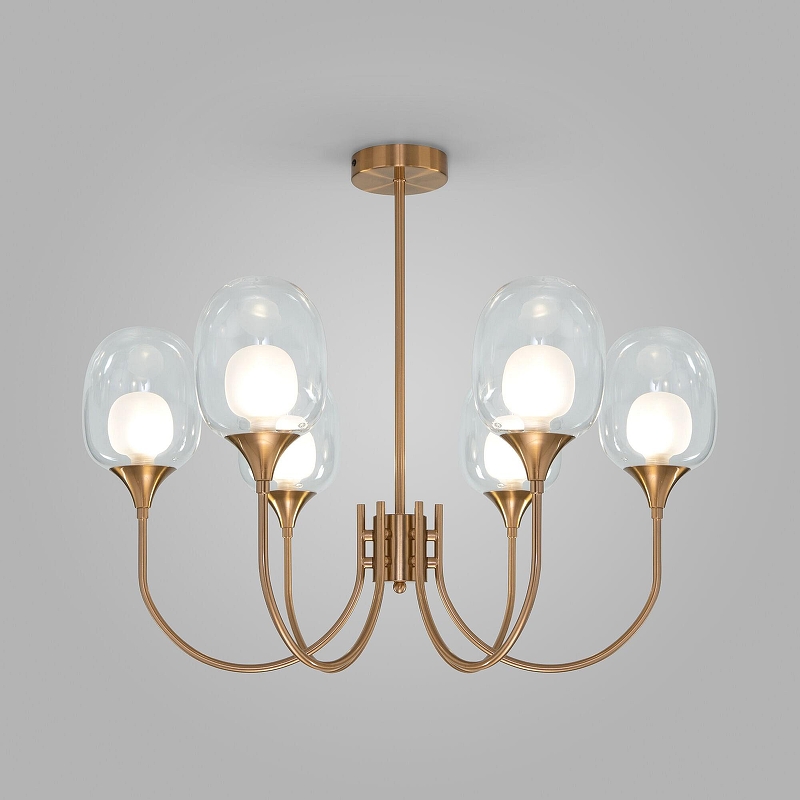 Люстра на штанге Eurosvet Spritz 70217/6 латунь 