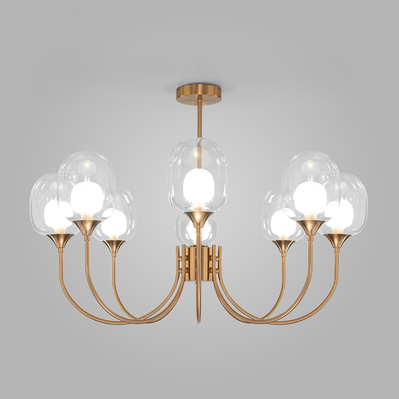 Люстра на штанге Eurosvet Spritz 70217/8 латунь 