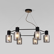 Люстра Eurosvet Notion 70219/6 черный/античная бронза цвет бронза, черный-1