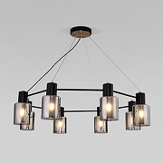 Люстра Eurosvet Notion 70219/8 черный/античная бронза цвет бронза, черный