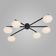 Люстра Eurosvet Opaline 70220/6 черный цвет черный