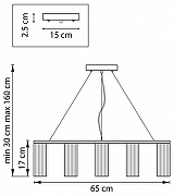 Люстра Lightstar Roma 718097 цвет черный-2