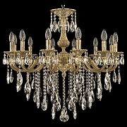 Люстра Bohemia Ivele Crystal 7201 72101/12/250 B FP цвет плафона/подвески Прозрачный, цвет арматуры Бронза