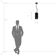 Люстра Lightstar L1mp1o 722033 цвет плафона/подвески Прозрачный, цвет арматуры Бронза-2