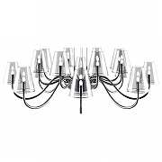 Люстра Lightstar D1afano 758164 цвет плафона/подвески Прозрачный, цвет арматуры Хром