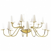 Люстра Lightstar D1afano 758162 цвет плафона/подвески Белый, цвет арматуры Золото