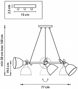 Люстра Lightstar Acrobata 761164 цвет плафона/подвески Хром, цвет арматуры Хром-2