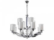 Люстра Newport 7908+4/C цвет плафона/подвески Белый, Прозрачный, цвет арматуры Хром-1