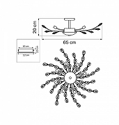 Люстра на штанге Lightstar 1sabelle 791184 цвет хром-4