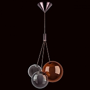 Люстра Lightstar Sferetta 801039 цвет плафона/подвески Светло-серый, Прозрачный, Бежевый, цвет арматуры Красный-3