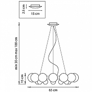 Люстра Lightstar Sferetta 801124 цвет плафона/подвески Белый, цвет арматуры Хром-4