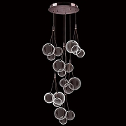 Люстра Lightstar Sferetta 801180 цвет плафона/подвески Прозрачный, цвет арматуры Красный-1