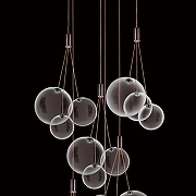 Люстра Lightstar Sferetta 801180 цвет плафона/подвески Прозрачный, цвет арматуры Красный-4