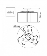 Люстра Lightstar Nub1 802030 цвет плафона/подвески Белый, цвет арматуры Хром-3