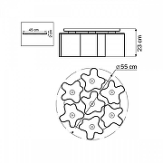 Люстра Lightstar Nub1 802070 цвет плафона/подвески Белый, цвет арматуры Хром-5