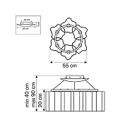 Люстра Lightstar Nub1 802160 цвет плафона/подвески Белый, цвет арматуры Хром-3
