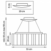 Люстра Lightstar Nub1 802167 цвет плафона/подвески Белый, цвет арматуры Черный-2