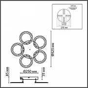 Люстра Lumion Kalifa 8027/55CL цвет плафона/подвески Белый, цвет арматуры Белый-9