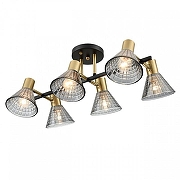 Люстра на штанге Lumion Anriya 8044/6C цвет латунь, черный-1