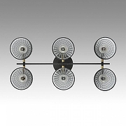 Люстра на штанге Lumion Anriya 8044/6C цвет латунь, черный-2