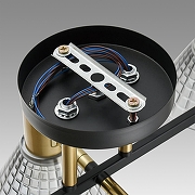 Люстра на штанге Lumion Anriya 8044/6C цвет латунь, черный-4