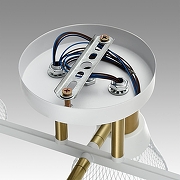 Люстра на штанге Lumion Anriya 8045/6C цвет плафона/подвески Белый, цвет арматуры Белый, Латунь-4