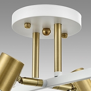 Люстра на штанге Lumion Anriya 8045/6C цвет плафона/подвески Белый, цвет арматуры Белый, Латунь-5