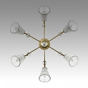 Люстра на штанге Lumion Aurica 8046/6C цвет латунь-2