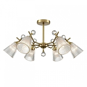Люстра на штанге Lumion Aurica 8046/6C цвет латунь-3