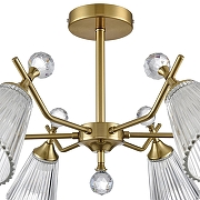 Люстра на штанге Lumion Aurica 8046/6C цвет латунь-7