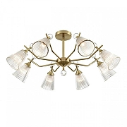 Люстра на штанге Lumion Aurica 8046/8C цвет латунь-1