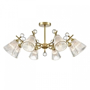 Люстра на штанге Lumion Aurica 8046/8C цвет латунь-3