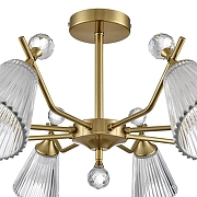 Люстра на штанге Lumion Aurica 8046/8C цвет латунь-7