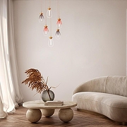 Люстра Lightstar Colore 805169 цвет плафона/подвески Прозрачный, цвет арматуры Золото, Красный-6