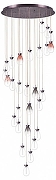 Люстра Lightstar Colore 805289 цвет плафона/подвески Прозрачный, цвет арматуры Красный